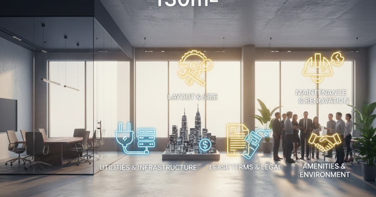 Những yếu tố cần xem xét khi cho thuê văn phòng 130m2