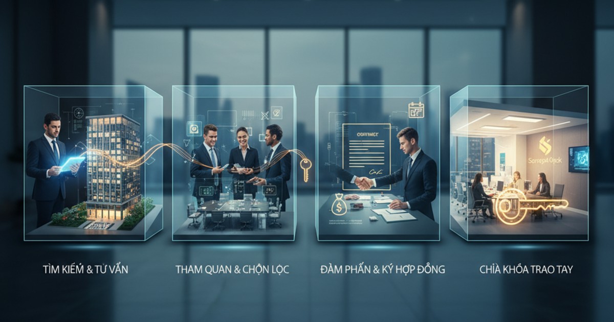 Quy Trình Thuê Văn Phòng Chuyên Nghiệp Với Serepok Office