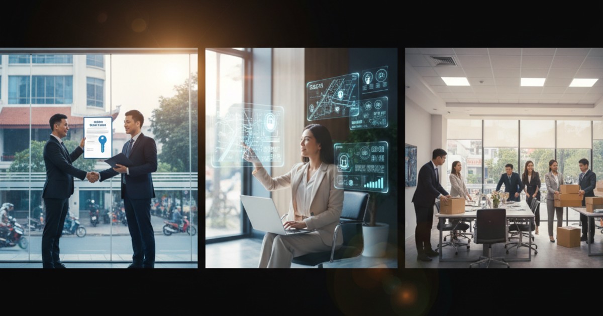 Quy trình tìm kiếm và thuê văn phòng tại Hoàng Văn Thái hiệu quả