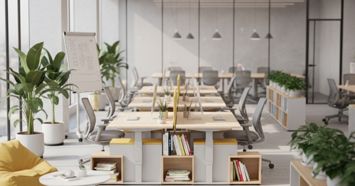 Nguyên tắc bố trí văn phòng làm việc tối ưu không gian