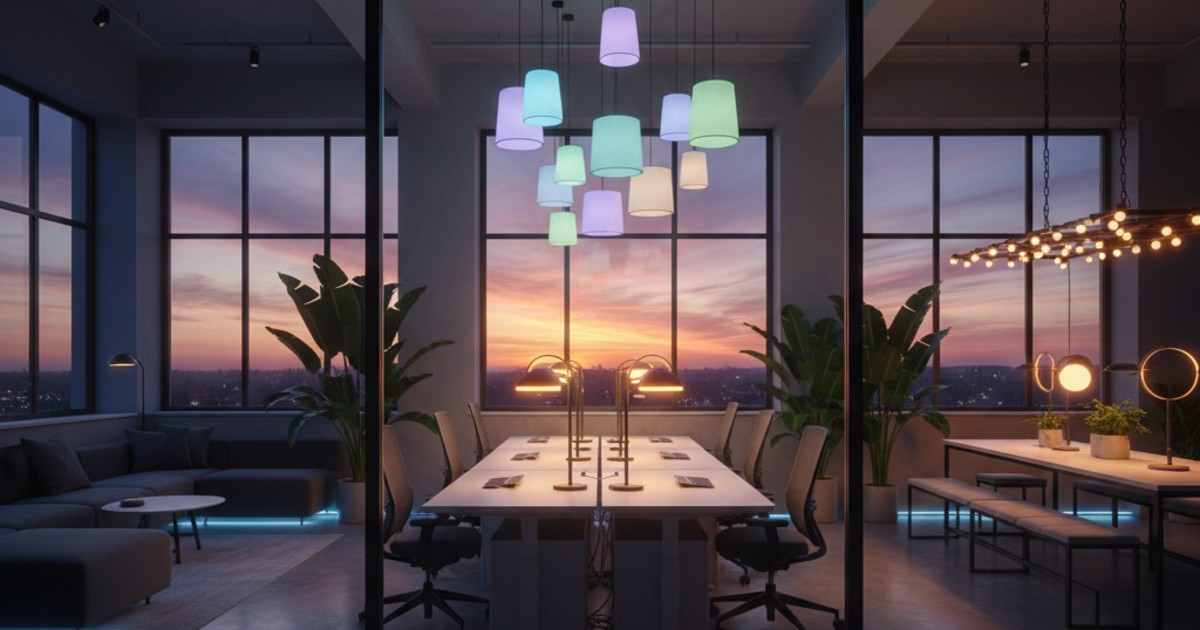 Ánh sáng và màu sắc khi bố trí văn phòng làm việc