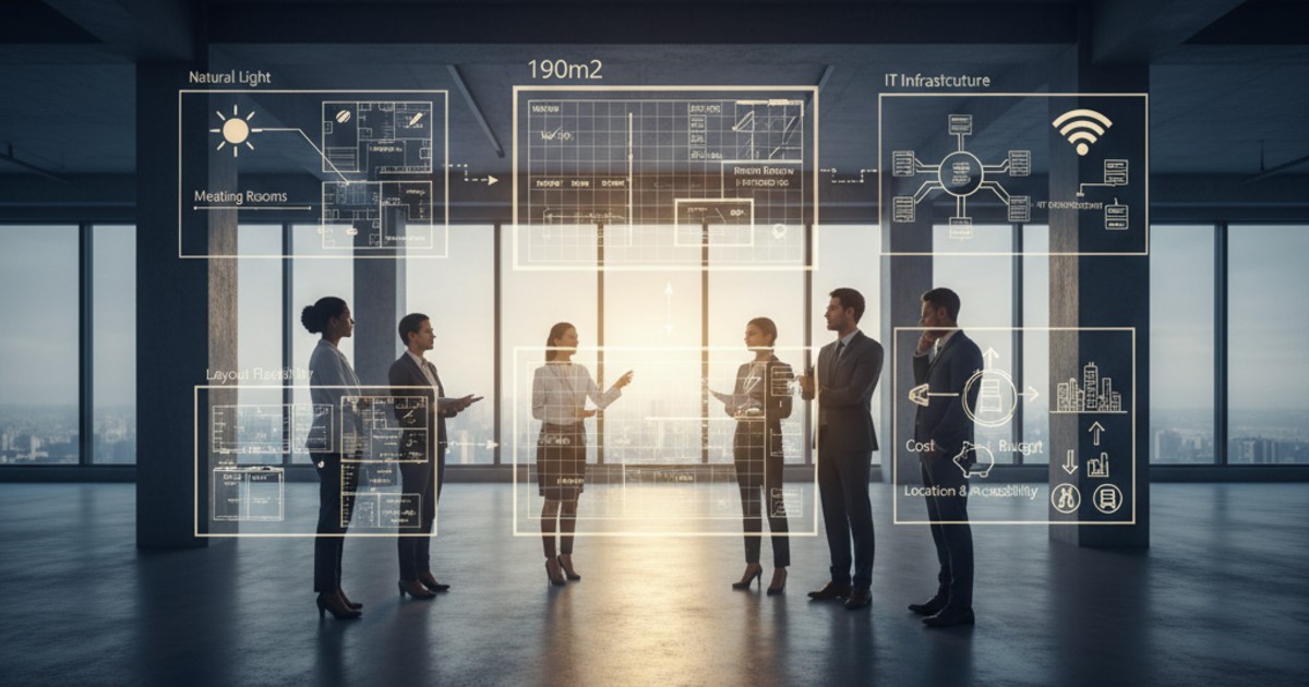 Yếu tố cần cân nhắc khi tìm Cho thuê văn phòng 190m2