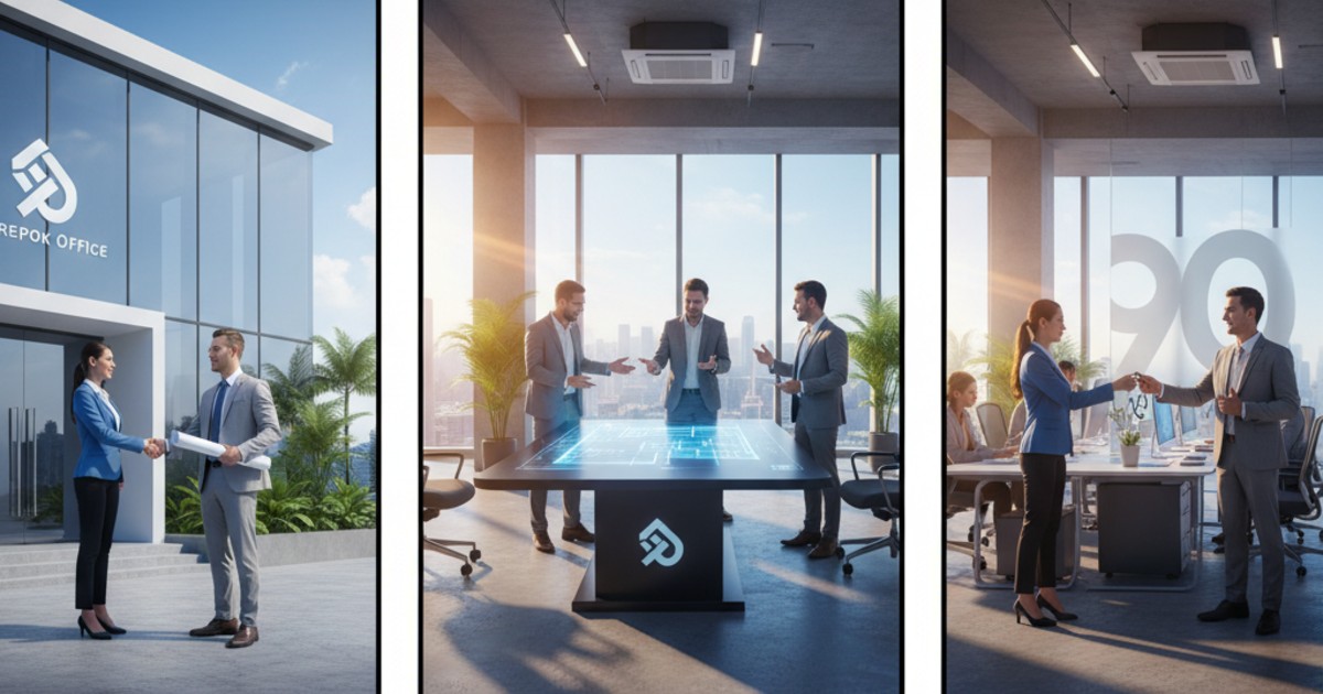 Quy trình Cho thuê văn phòng 190m2 tại Serepok Office đơn giản