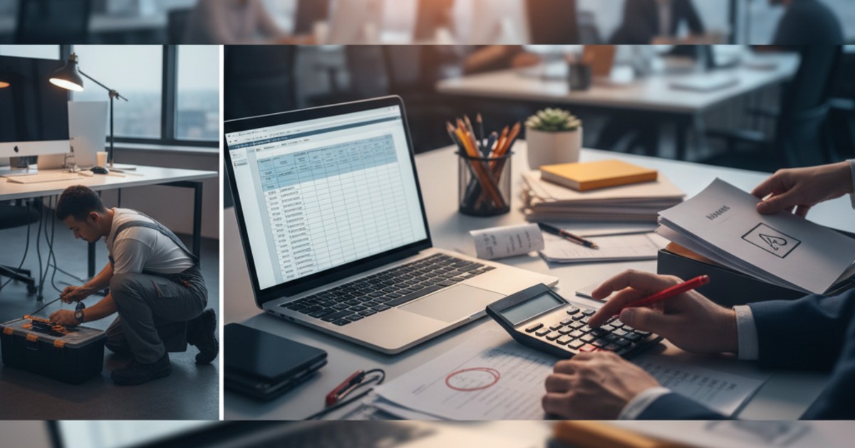 Quy trình hạch toán chi phí sửa chữa nhỏ văn phòng