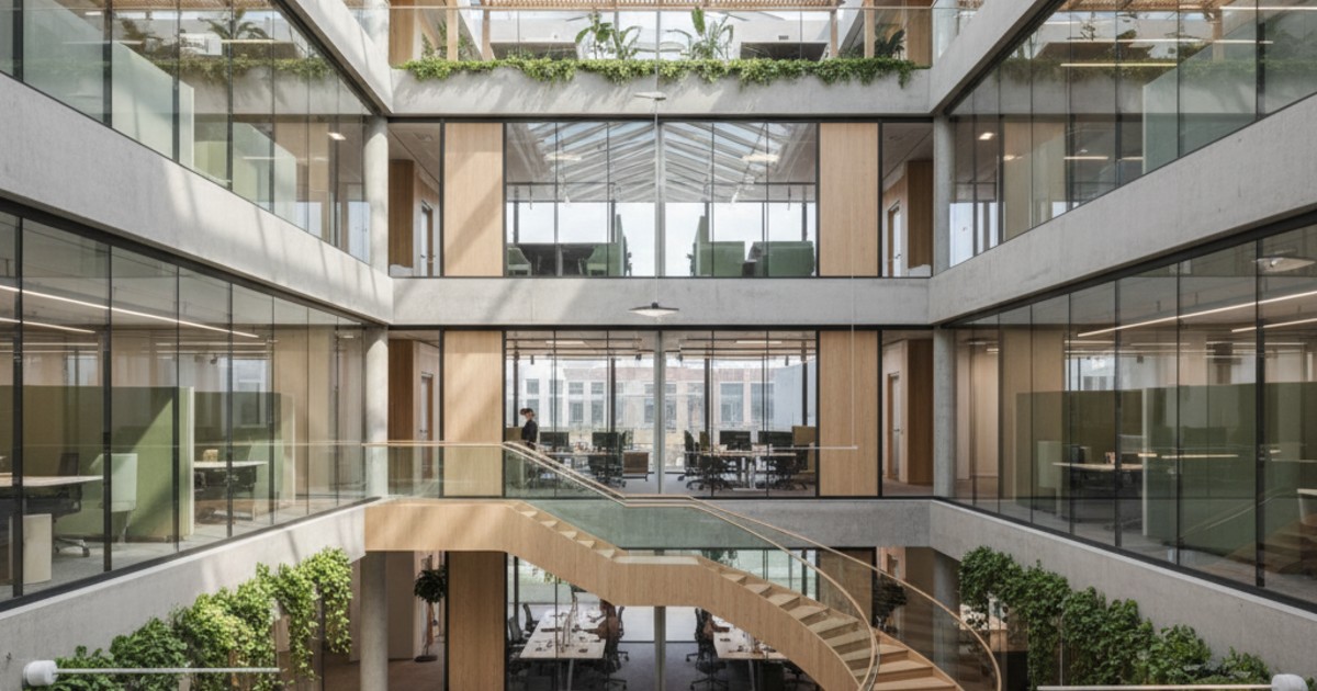 Thiết Kế Không Gian Tối Ưu Cho Nhà Văn Phòng 3 Tầng