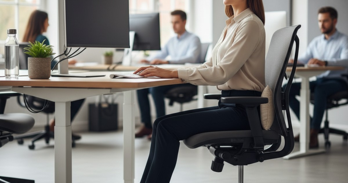 Hướng dẫn chi tiết tư thế ngồi chuẩn văn phòng