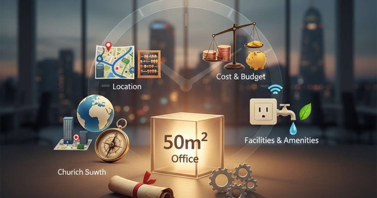 Các tiêu chí quan trọng khi tìm nơi cho thuê văn phòng 50m2
