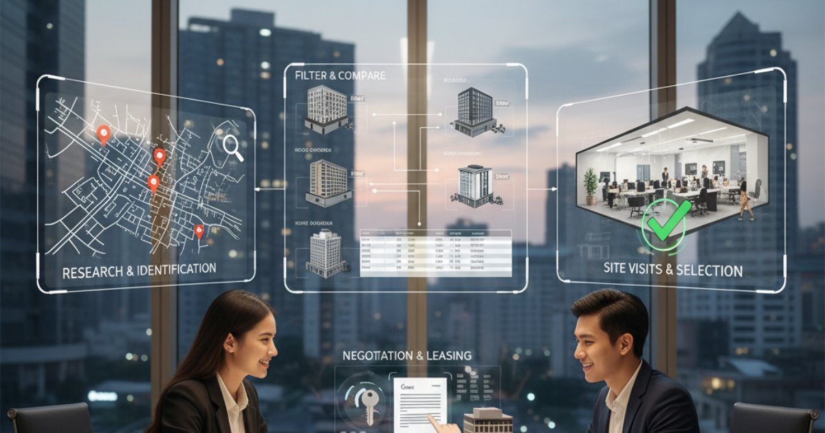 Quy trình tìm kiếm địa điểm làm việc hiệu quả