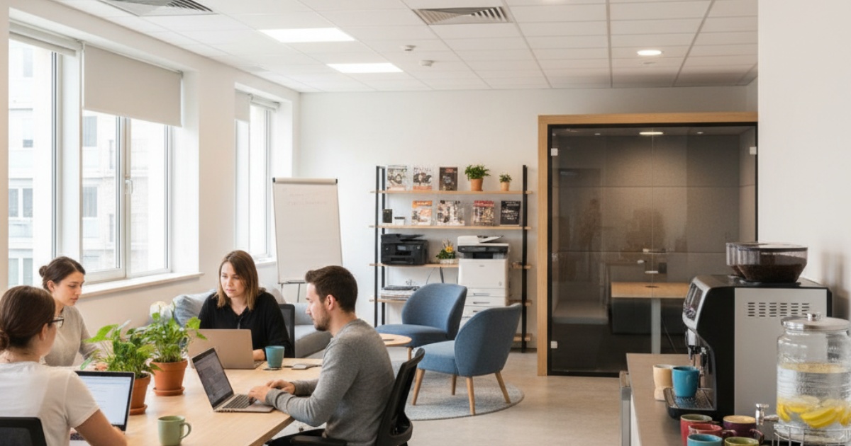 Các tiện ích đi kèm khi thuê văn phòng chia sẻ