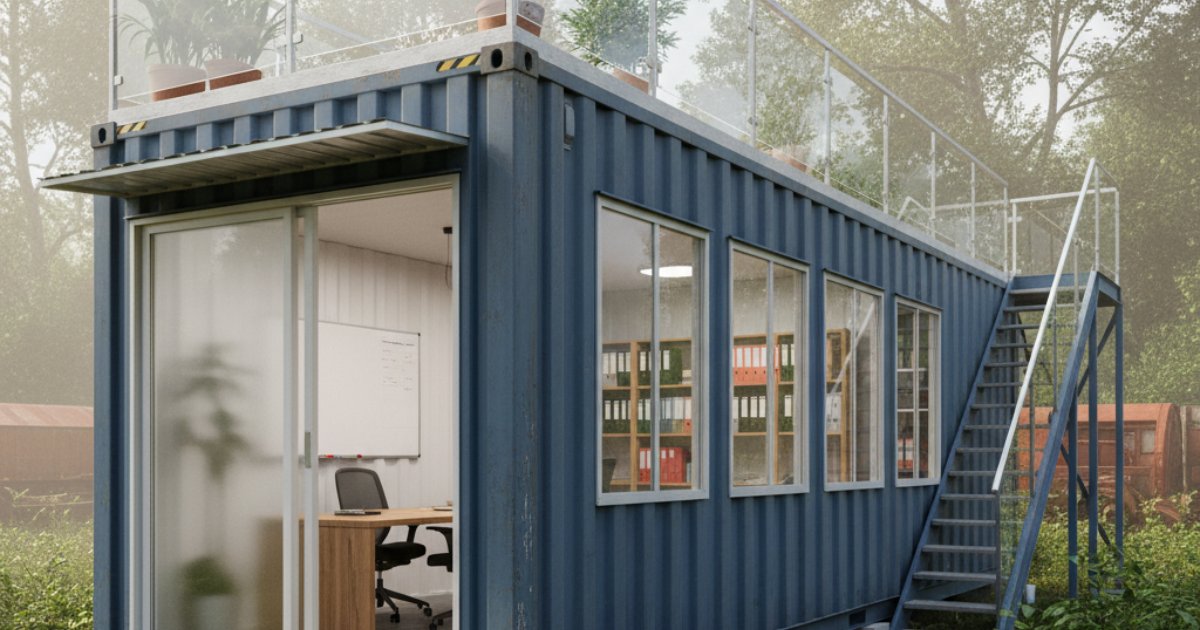 Đặc điểm kỹ thuật và kích thước của container văn phòng 40 feet