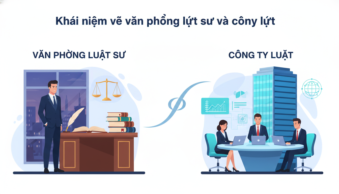 Khái niệm về văn phòng luật sư và công ty luật