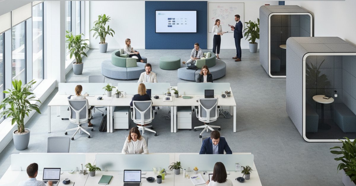 Lợi ích của việc bố trí mặt bằng văn phòng một cách khoa học