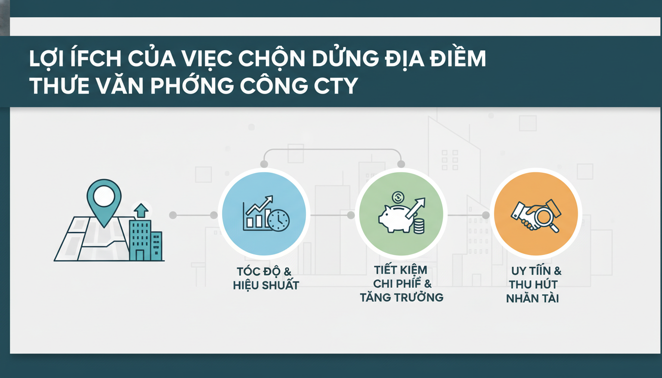 Lợi ích của việc chọn đúng địa điểm thuê văn phòng công ty