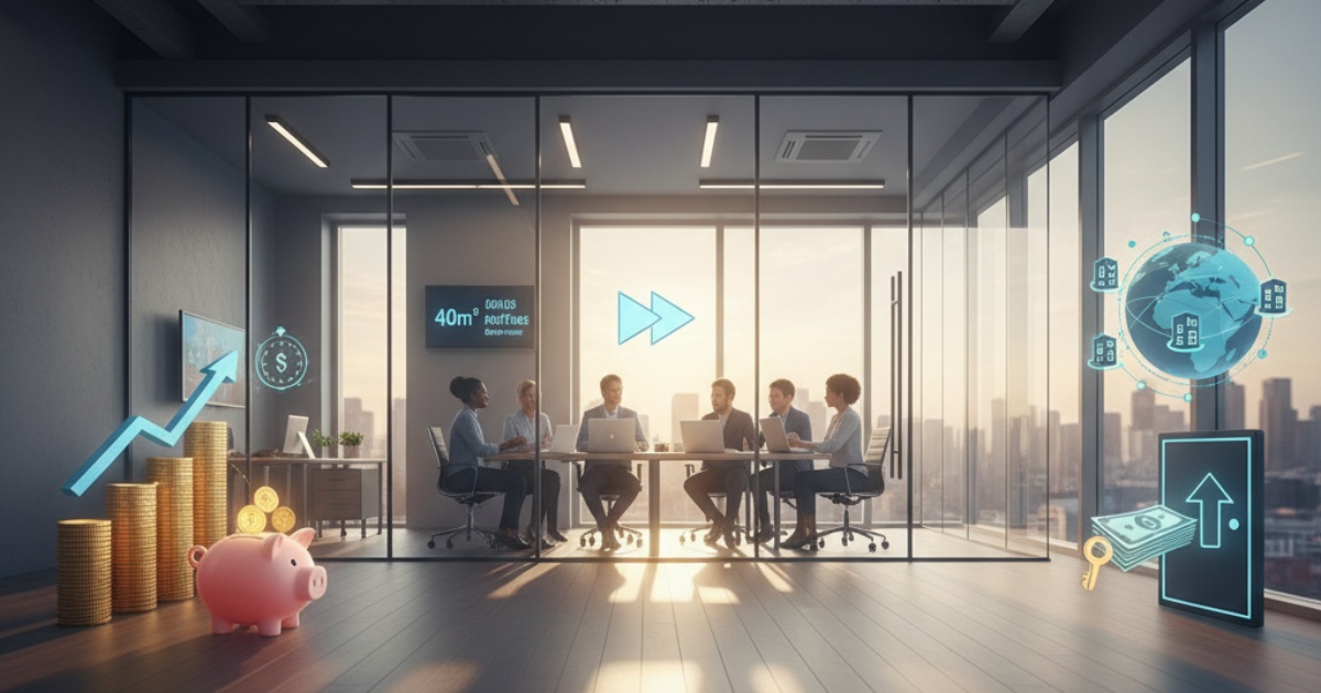 Lợi ích kinh tế khi sử dụng dịch vụ cho thuê văn phòng 40m2