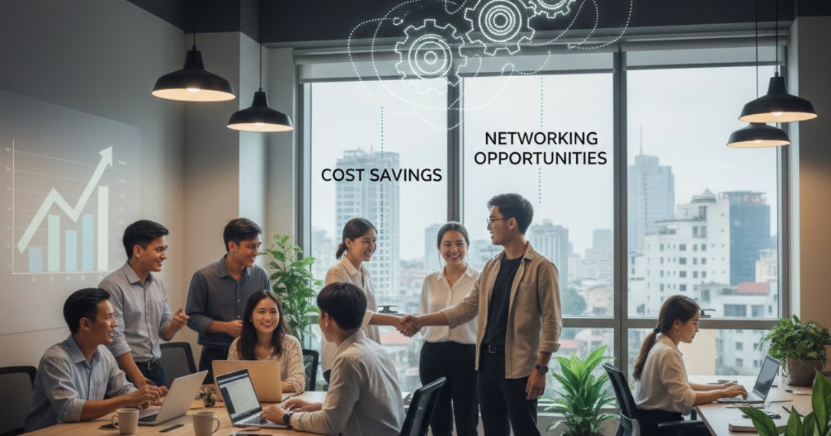 Lợi ích nổi bật của văn phòng chia sẻ hcm dành cho startup