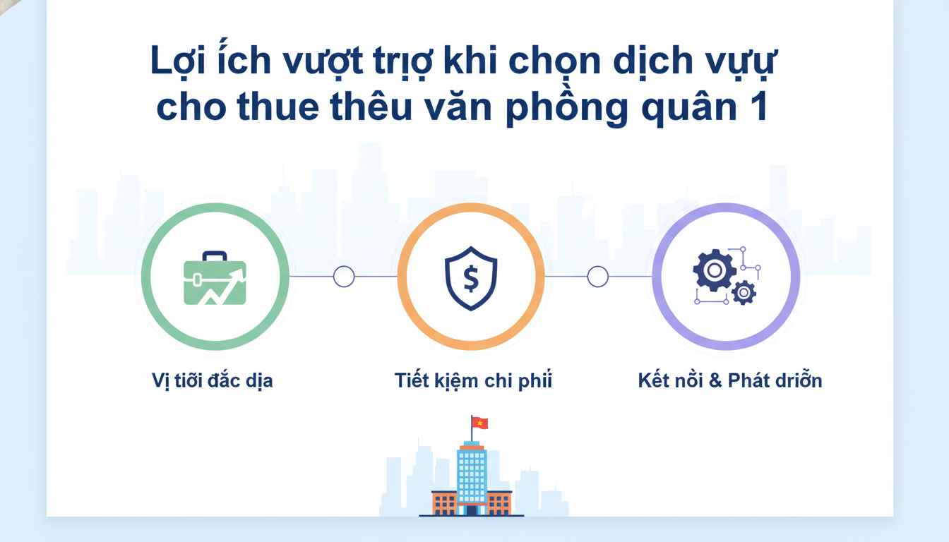 Lợi ích vượt trội khi chọn dịch vụ cho thuê văn phòng quận 1