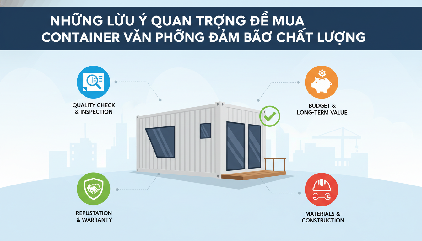 Những lưu ý quan trọng để mua container văn phòng đảm bảo chất lượng