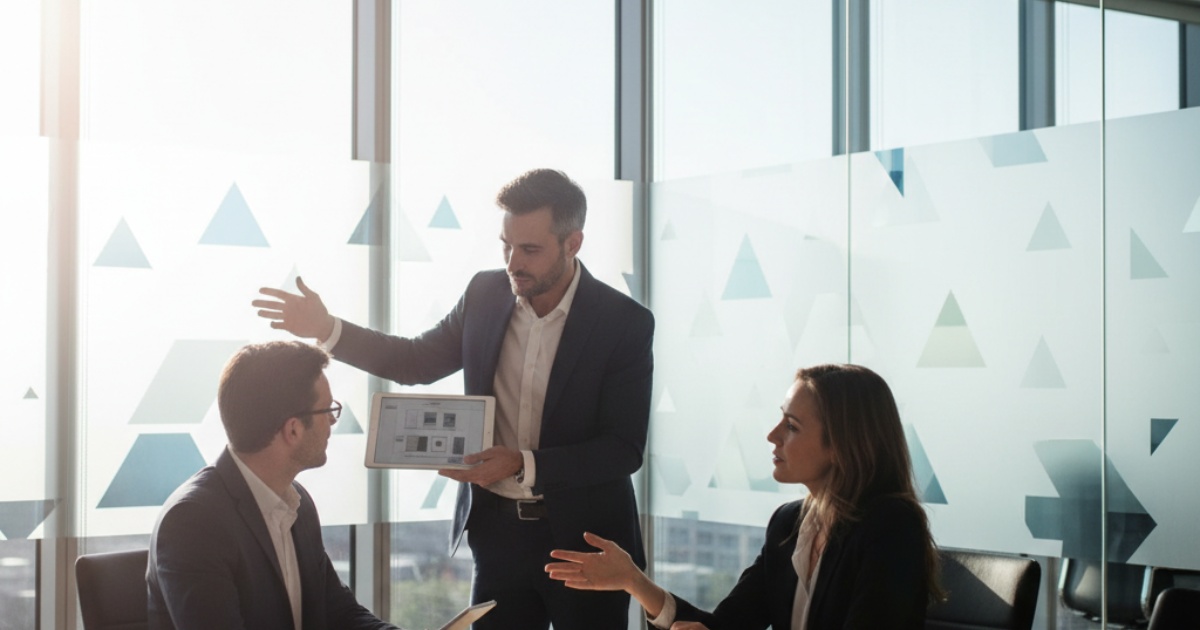 Những lưu ý quan trọng khi lựa chọn phương án trang trí kính văn phòng