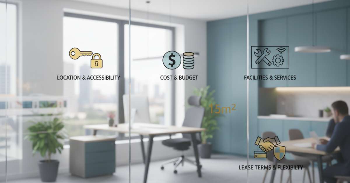Những tiêu chí quan trọng khi lựa chọn nơi cho thuê văn phòng 15m2