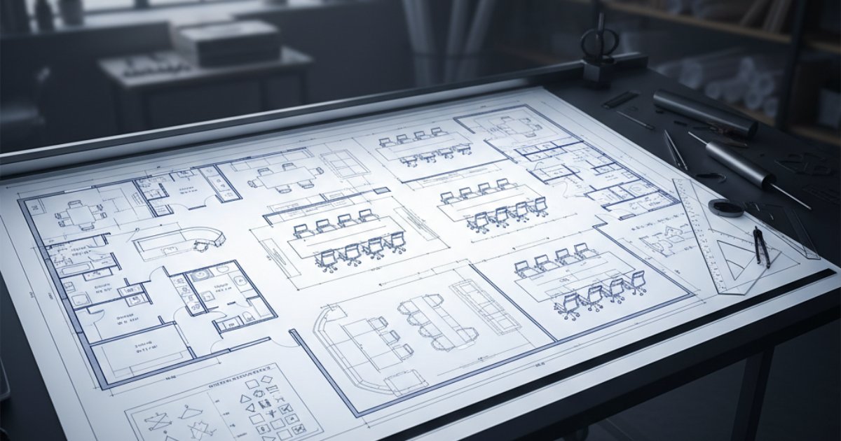 Những yếu tố cần có trong một bản vẽ văn phòng làm việc chuyên nghiệp