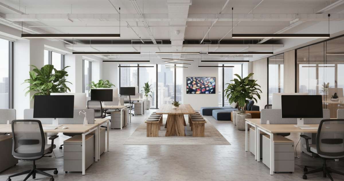 phong cách thiết kế văn phòng hiện đại 2