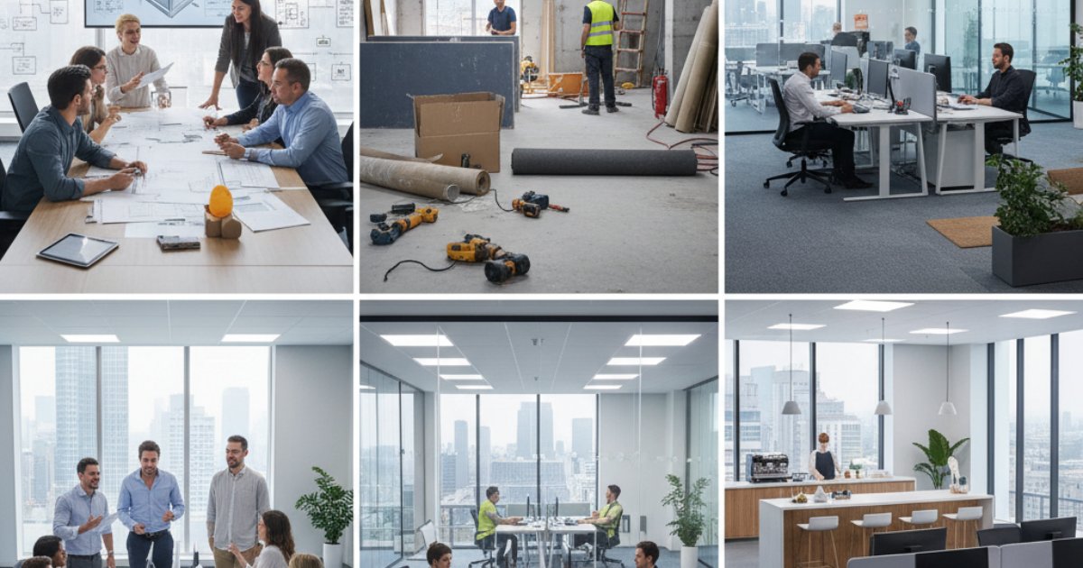 Quy trình thực hiện thiết kế văn phòng hiện đại chuyên nghiệp