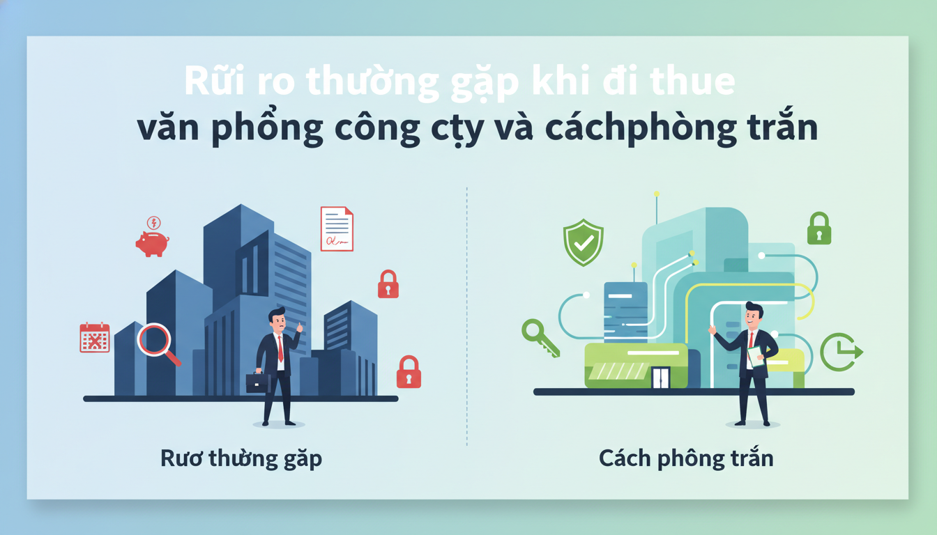Rủi ro thường gặp khi đi thuê văn phòng công ty và cách phòng tránh