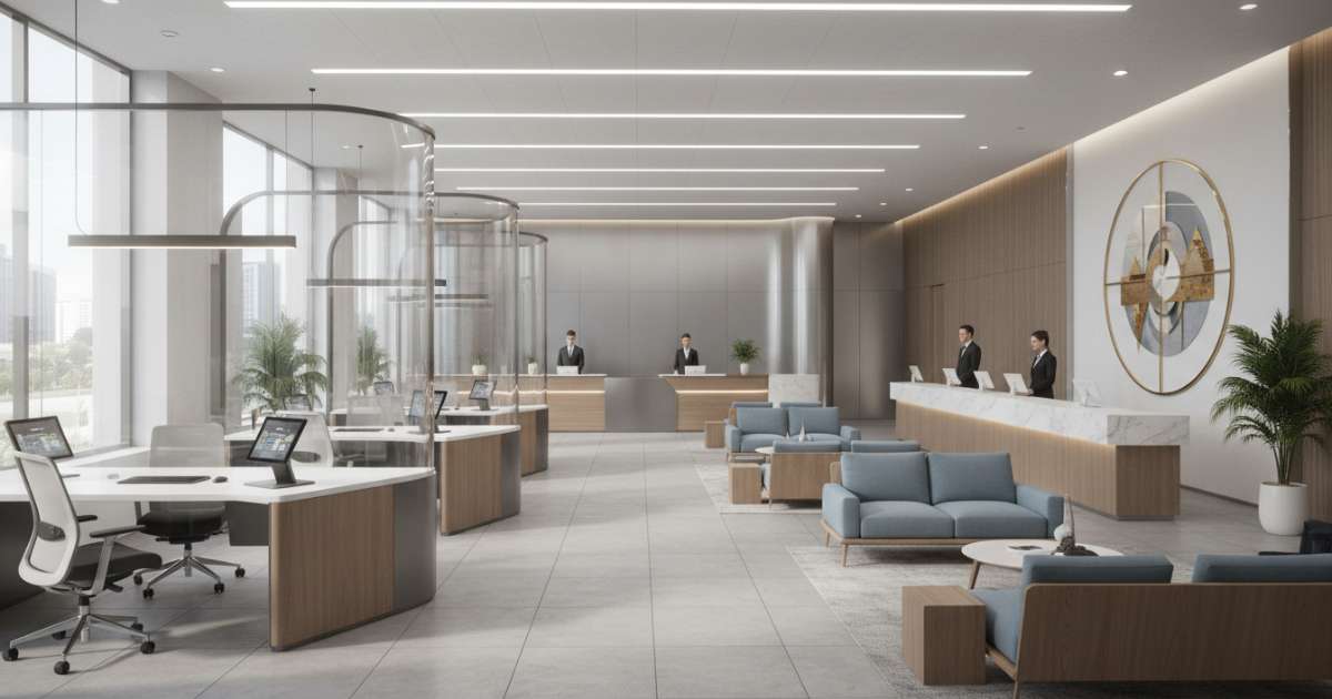 Thiết kế văn phòng giao dịch 2