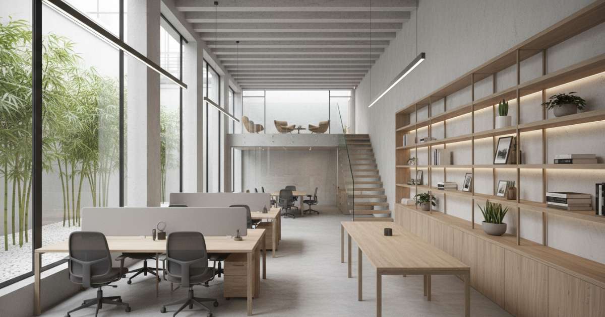 thiết kế văn phòng nhà ống 2