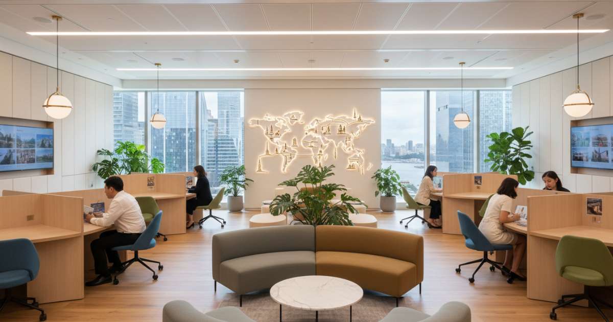 thiết kế văn phòng tư vấn du học 2