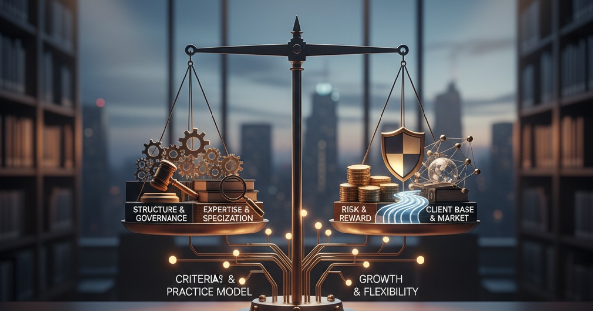 Tiêu chí lựa chọn mô hình tổ chức hành nghề luật phù hợp