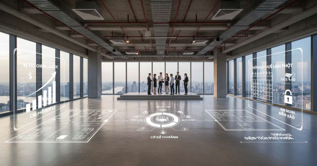 Tiêu chí quan trọng khi tìm nơi cho thuê văn phòng 1000m2