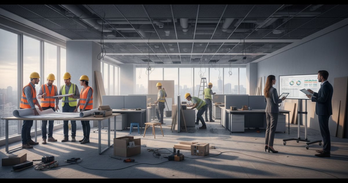 Tổng quan về nghiệp vụ hạch toán chi phí thi công nội thất văn phòng