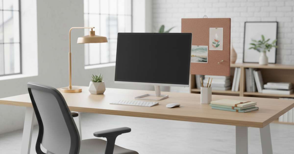 trang trí bàn làm việc văn phòng đẹp