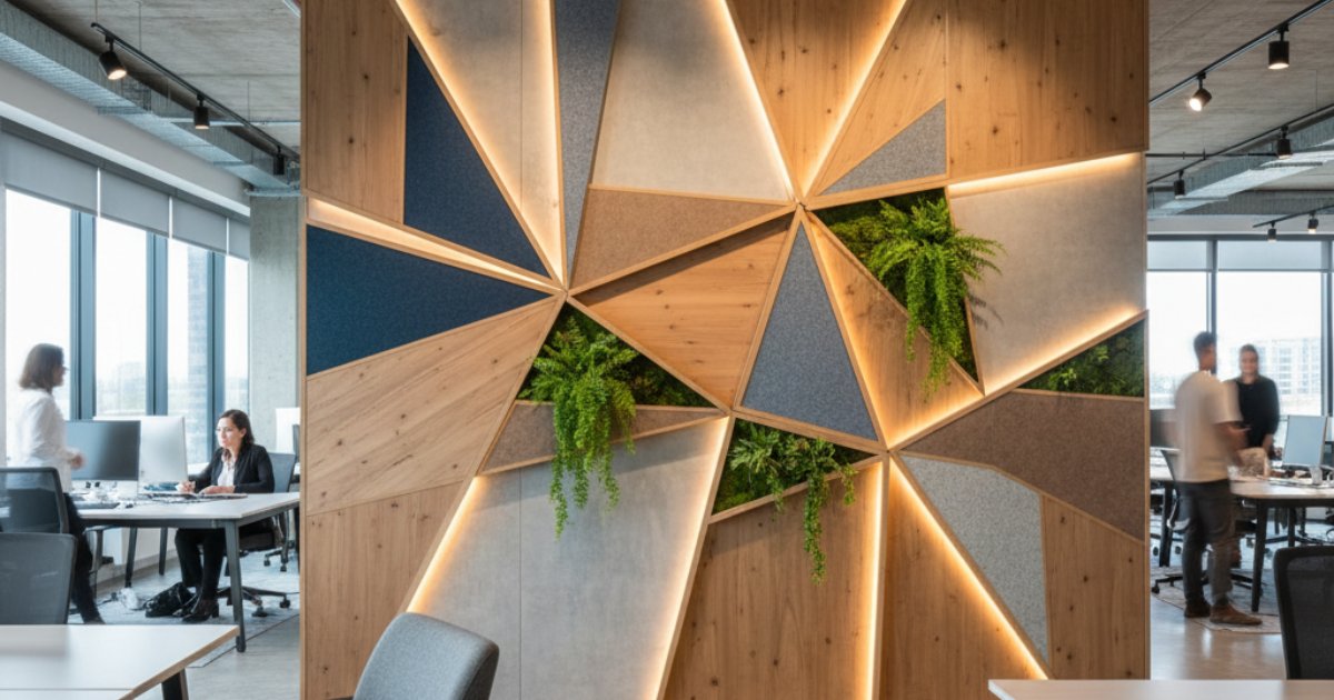Xu hướng thiết kế vách trang trí văn phòng được ưa chuộng