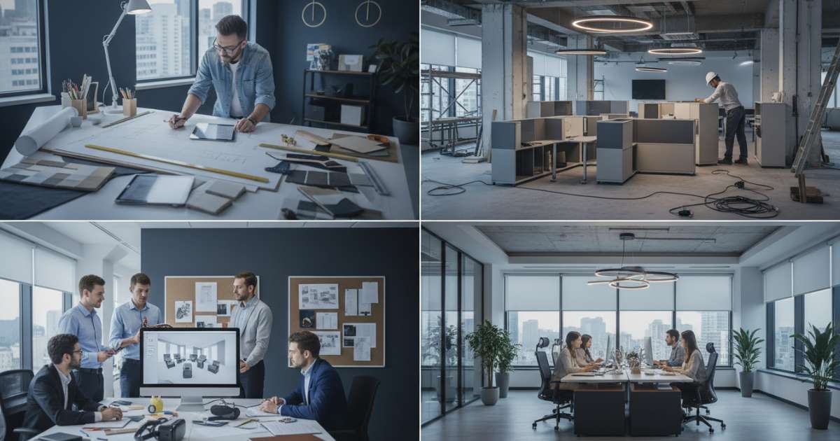 Các bước chuẩn bị trong quy trình thiết kế nội thất văn phòng