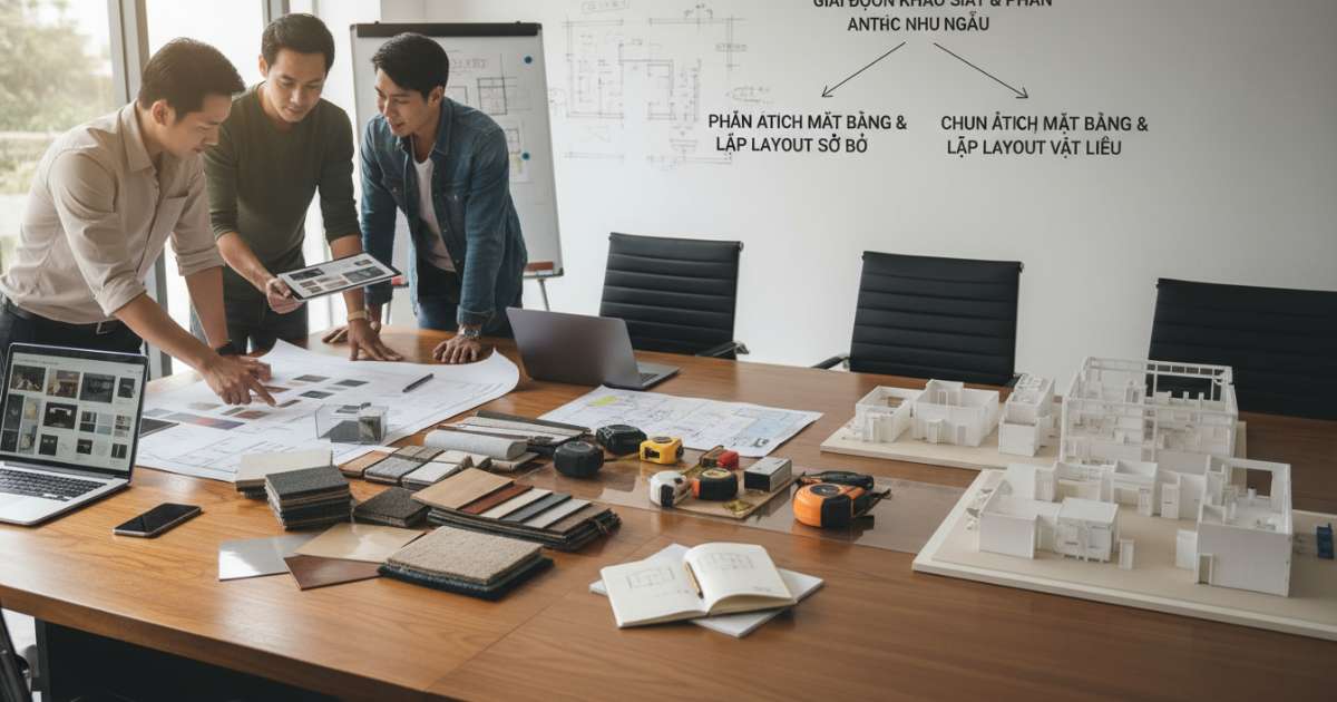 Các bước chuẩn bị trong quy trình thiết kế nội thất văn phòng