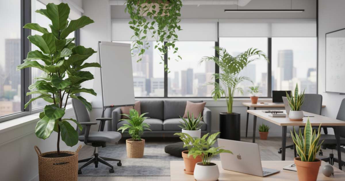 Các loại cây trang trí văn phòng phổ biến và dễ chăm sóc