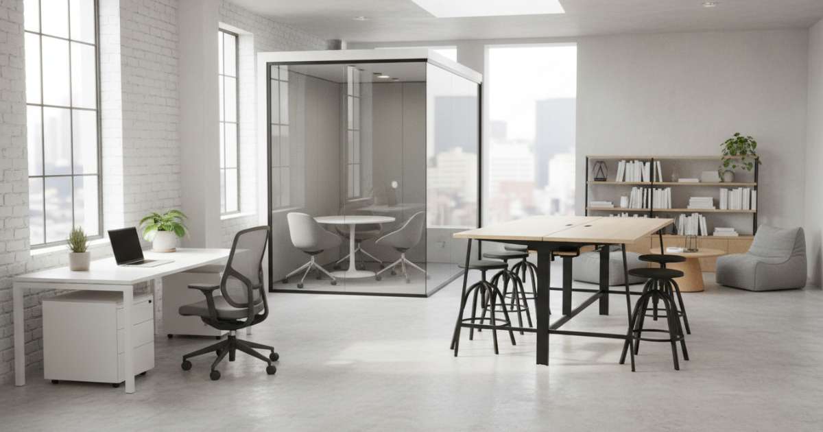 Các mẫu thiết kế văn phòng đơn giản phổ biến hiện nay