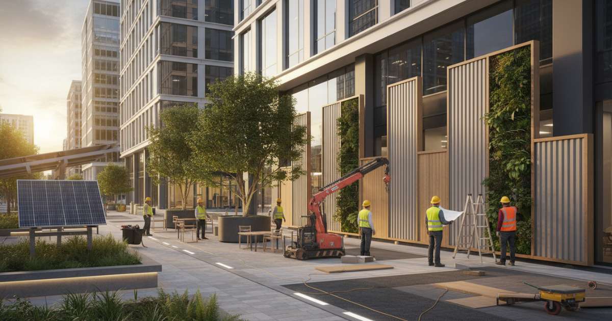 Các yếu tố cốt lõi trong thi công ngoại thất văn phòng