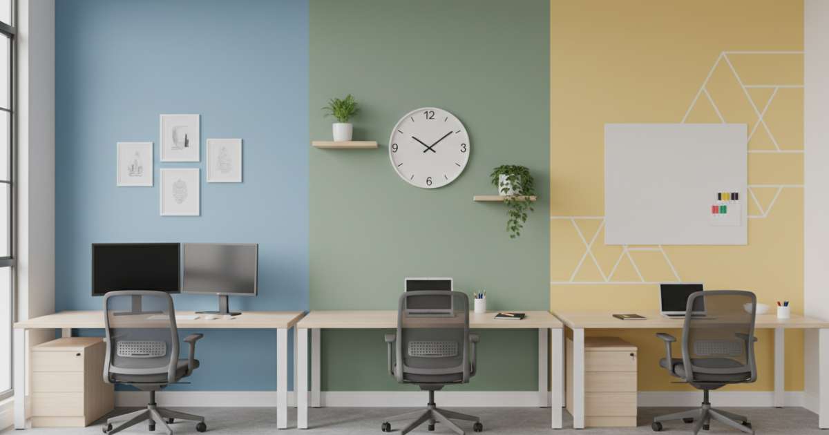 Cách chọn màu sắc khi trang trí tường văn phòng làm việc
