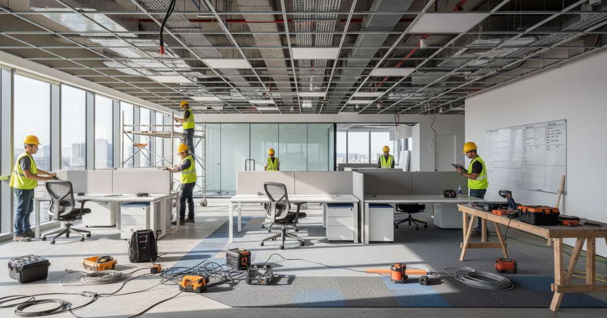 Quy trình thi công nội thất văn phòng trọn gói