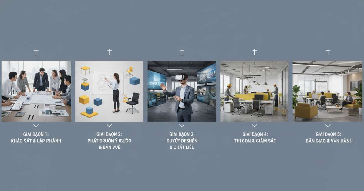 Quy trình thiết kế nội thất văn phòng