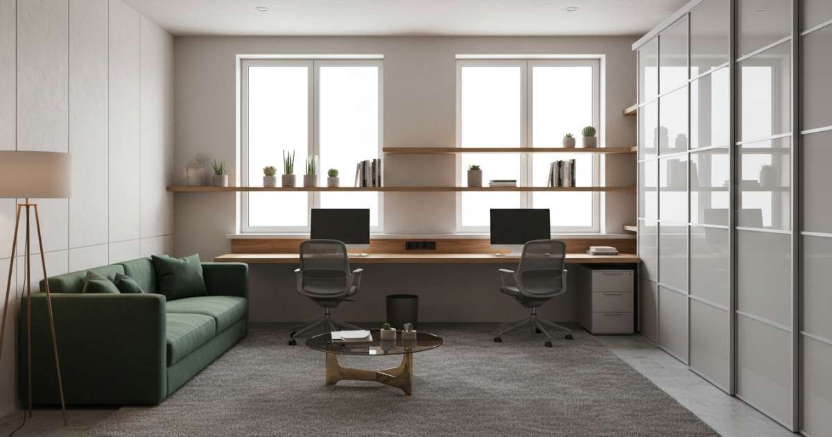 thiết kế văn phòng 25m2