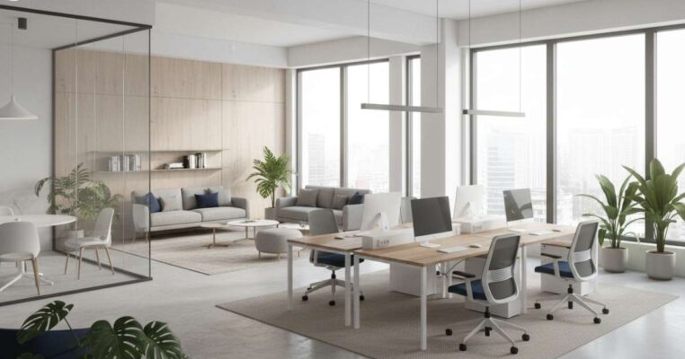 thiết kế văn phòng 60m2