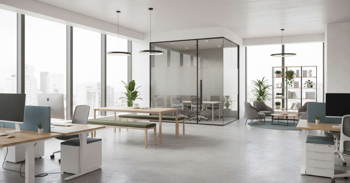 thiết kế văn phòng 70m2