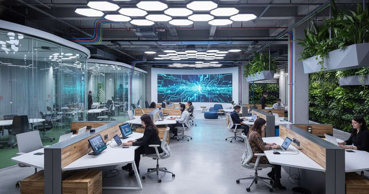 thiết kế văn phòng công nghệ