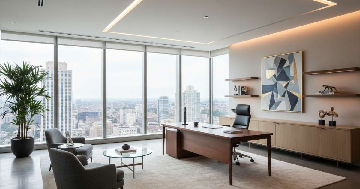 thiết kế văn phòng giám đốc