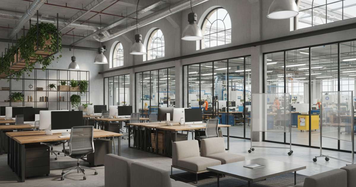 thiết kế văn phòng nhà máy