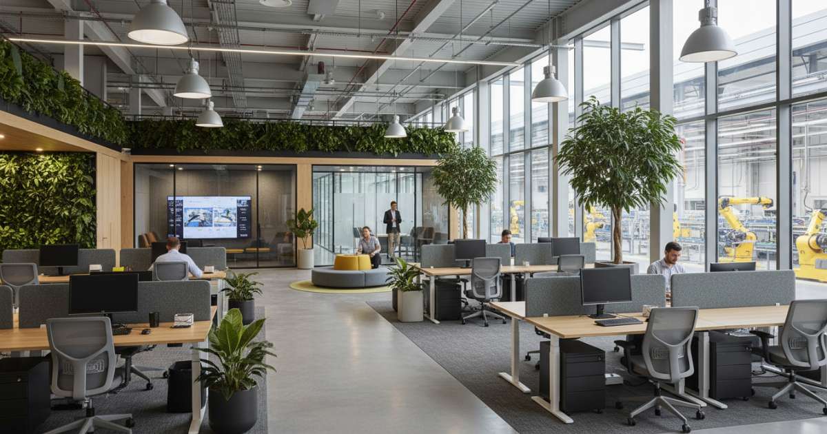 Xu hướng thiết kế văn phòng nhà máy phổ biến nhất hiện nay